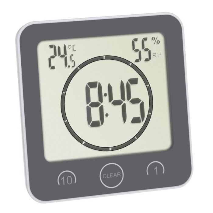 Ceas digital cu timer si termohigrometru pentru bucatarie si baie TFA 60.4001.10 [3]