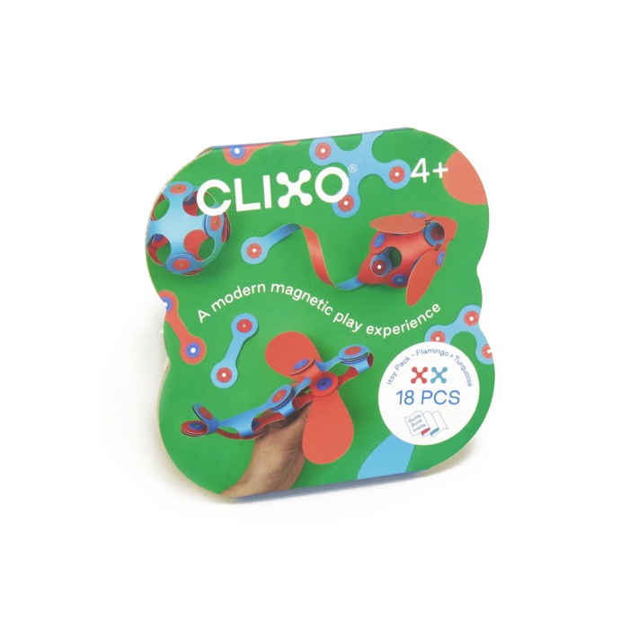 Clixo® joc magnetic de construit - Itsy Flamingo & Turcoaz (18 piese) [2]