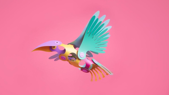 Clixo® joc magnetic de construit - Pasari tropicale (22 piese) [6]