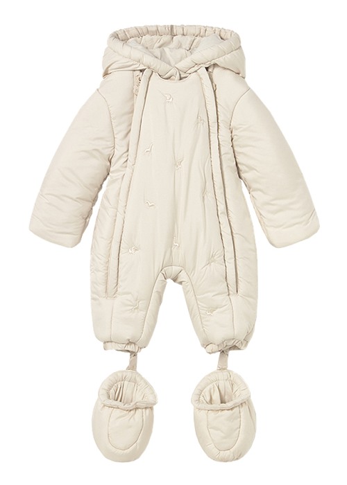 Combinezon cu gluga si botosi - bej - Mayoral [2]