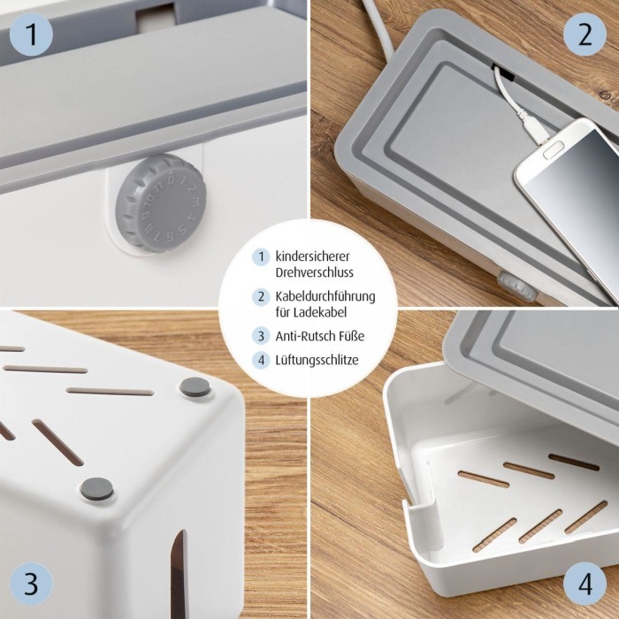 Cutie protectie cabluri, stechere si prelungitoare, Reer CableGuard 78020 [10]