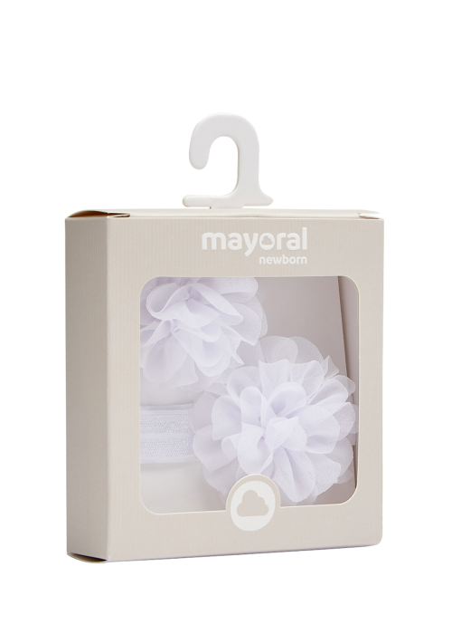 Diadema (bentita) si agrafa - Alb [4]