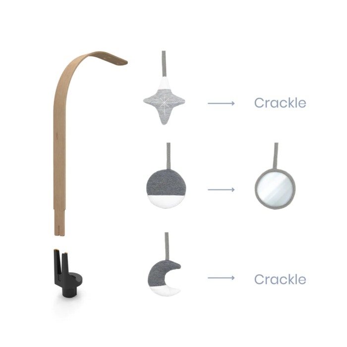 Doomoo - Bara din lemn cu jucarii pentru sezlongul Seatn Swing [9]