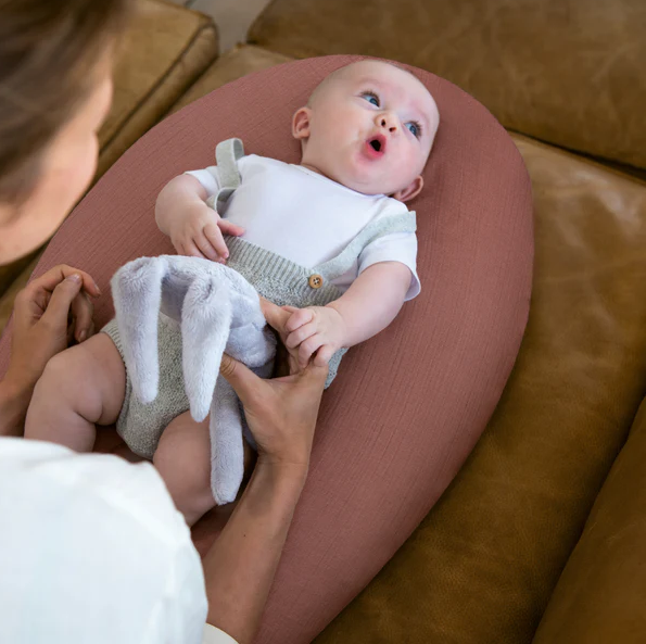 Doomoo - Perna mare 3 in 1 Comfy Big Tetra Brick din bumbac organic: perna gravide, suport pentru hranire, suport pentru bebe [2]