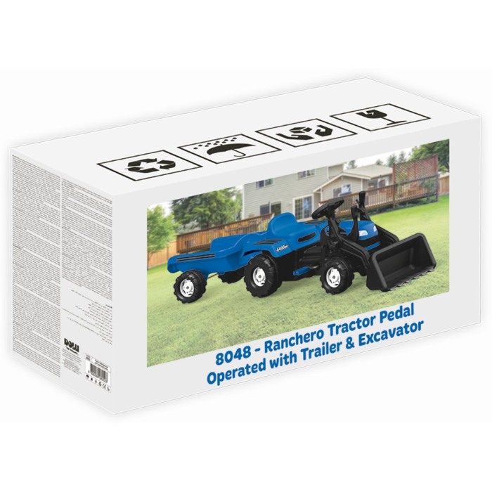 Excavator cu pedale si remorca [2]