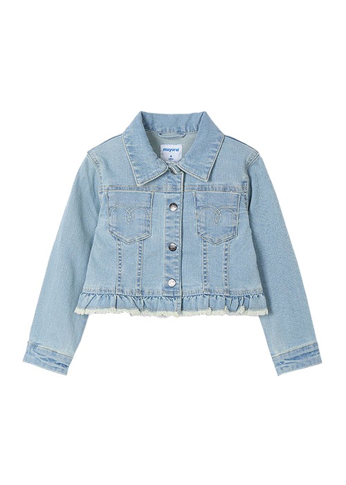 Geaca blugi - bleu - volane - Mayoral  7 ani [2]