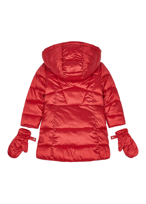 Geaca cu gluga ECOFRIENDS + manusi - Rosu - Mayoral  5 ani [2]