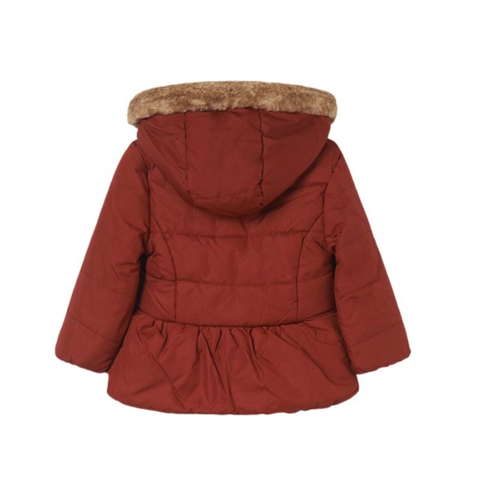 Geaca matlasata Cramiziu cu blanita ECOFRIENDS - Mayoral  8 ani [2]