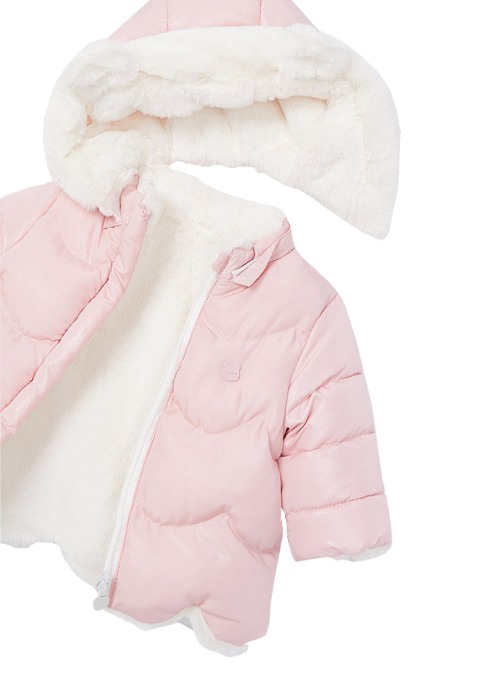 Geaca reversibila ECOFRIENDS cu blanita - Roz - Mayoral 12 luni [4]