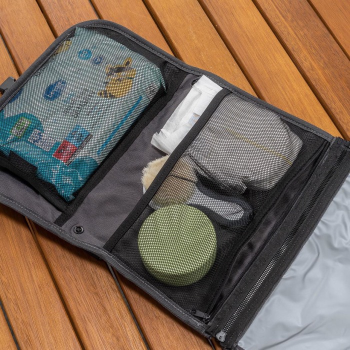 Geanta mica pentru scutece, cu aleza pentru bebelusi, din plastic reciclat, Reer Growing Changing Organiser 84091 [5]