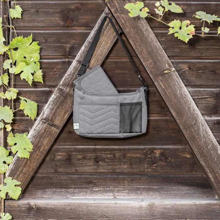 Geanta multifunctionala 2in1, cu aleza pentru schimbat scutecul bebelusului, din plastic reciclat, Reer Growing Organiser Bag 84071 [13]