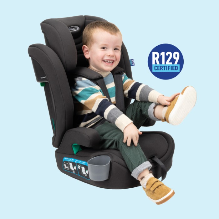 Graco - Scaun auto Eldura Midnight, 76-150 cm, certificat R129 [7]