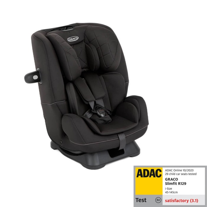 Graco - Scaun auto SlimFit Midnight, 40-145 cm, certificat R129 si testat ADAC [2]