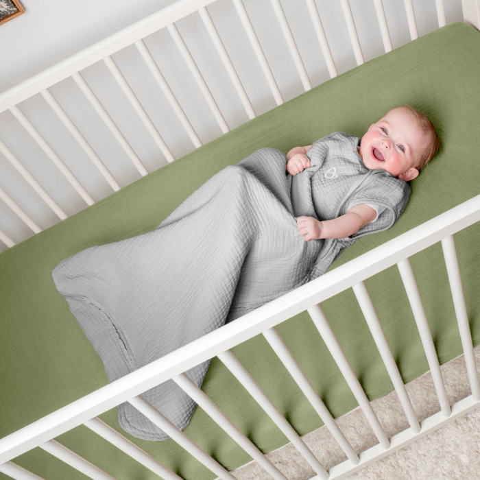 Ingenuity - Sac de dormit Swaddle Me Night Sack Sleeper, 3-18 luni, Sunset Space [3]