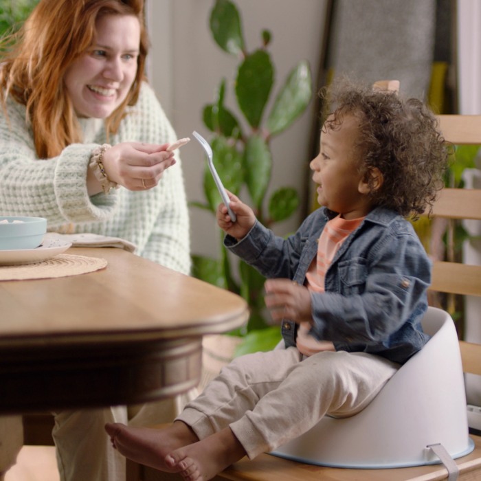 Ingenuity - Scaun de masa tip booster Simplicity Seat Easy Clean Gri [7]