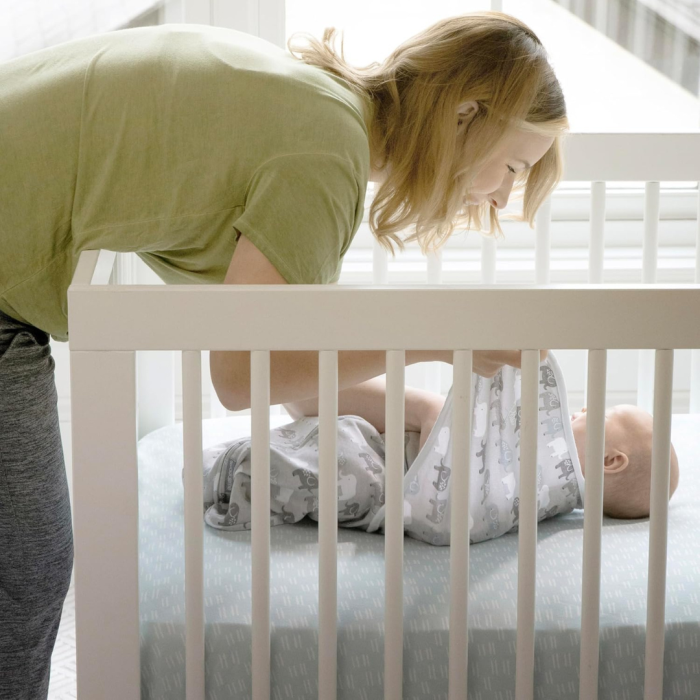 Ingenuity - Set 2 sisteme de infasare Swaddle Me 0-3 luni, colectia Monogram, Sunset Space [4]