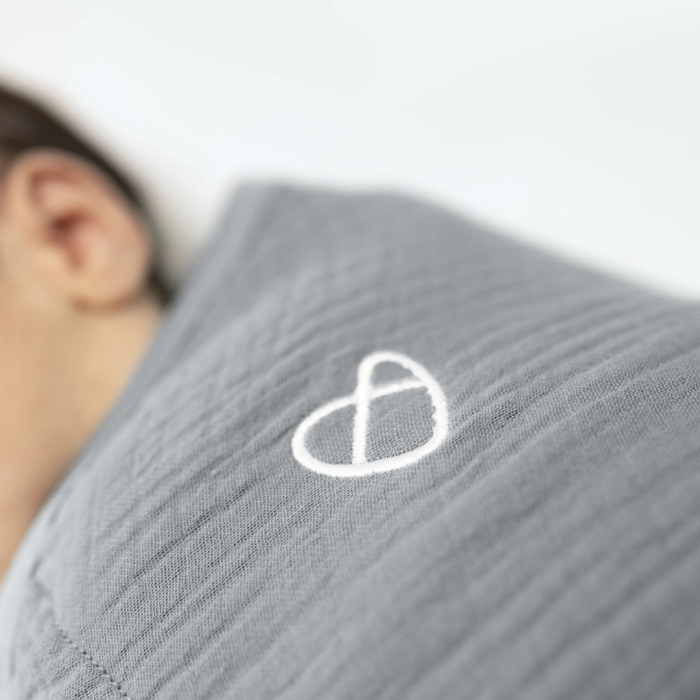 Ingenuity - Sistem de infasare Swaddle Me 0-3 luni, muselina, colectia Original, Granite [2]