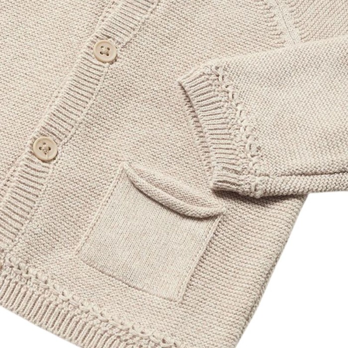 Jacheta bej tricotata cu bumbac sustenabil - Mayoral  4-6 luni [3]