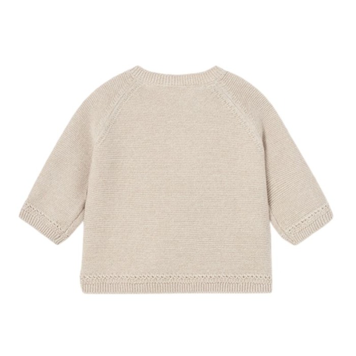 Jacheta bej tricotata cu bumbac sustenabil - Mayoral  4-6 luni [2]