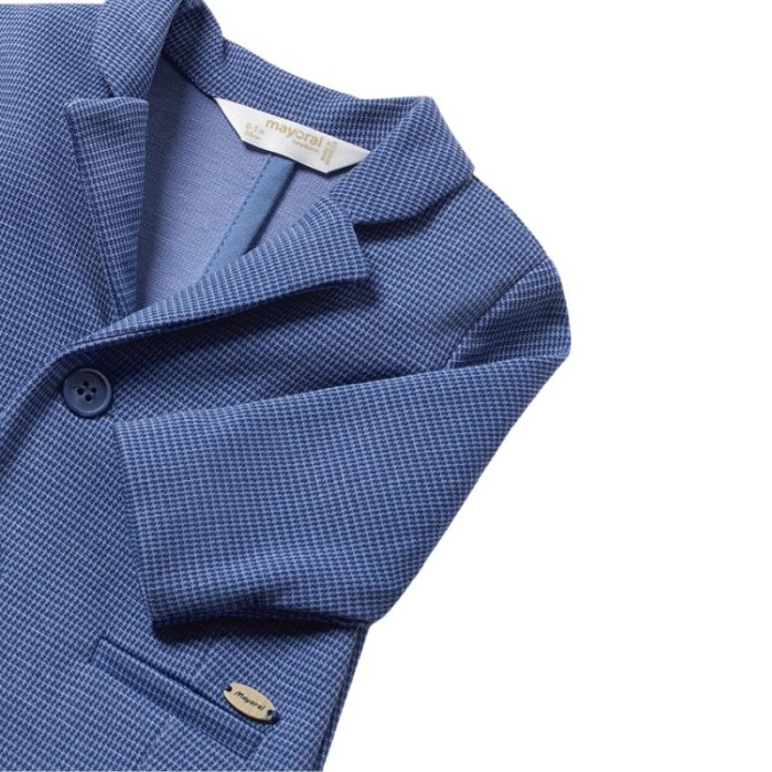 Jacheta tip sacou - Bleumarin Picatele [3]