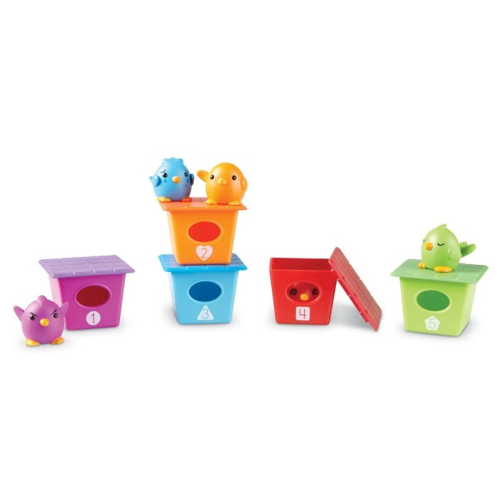 Joc de sortat si numarat - Casutele pasarelelor [2]