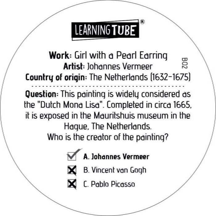 Joc Learning Tube®  - Marii artisti ai lumii [5]