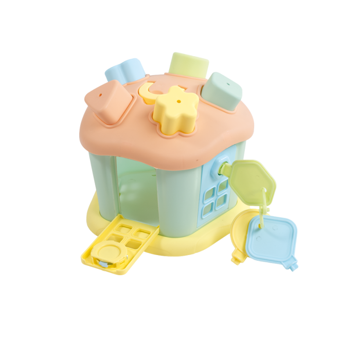 Joc sortare - Casuta vesela cu chei - Pastel [2]