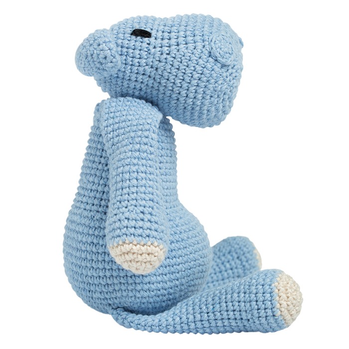 Jucarie crosetata manual - Hipopotamita Annelise - albastru - Maimutzeria Tiarra [2]