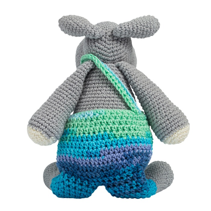 Jucarie crosetata manual - Hipopotamita Annelise - gri - Maimutzeria Tiarra [2]