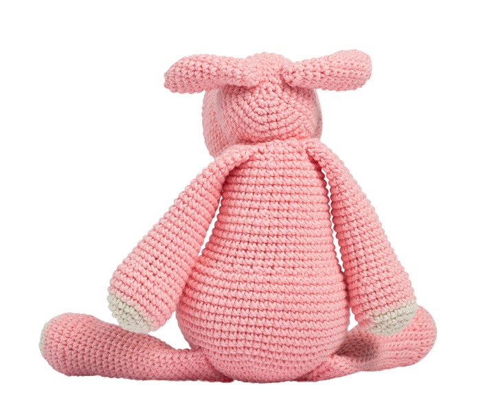 Jucarie crosetata manual - Hipopotamita Annelise - roz - Maimutzeria Tiarra [2]
