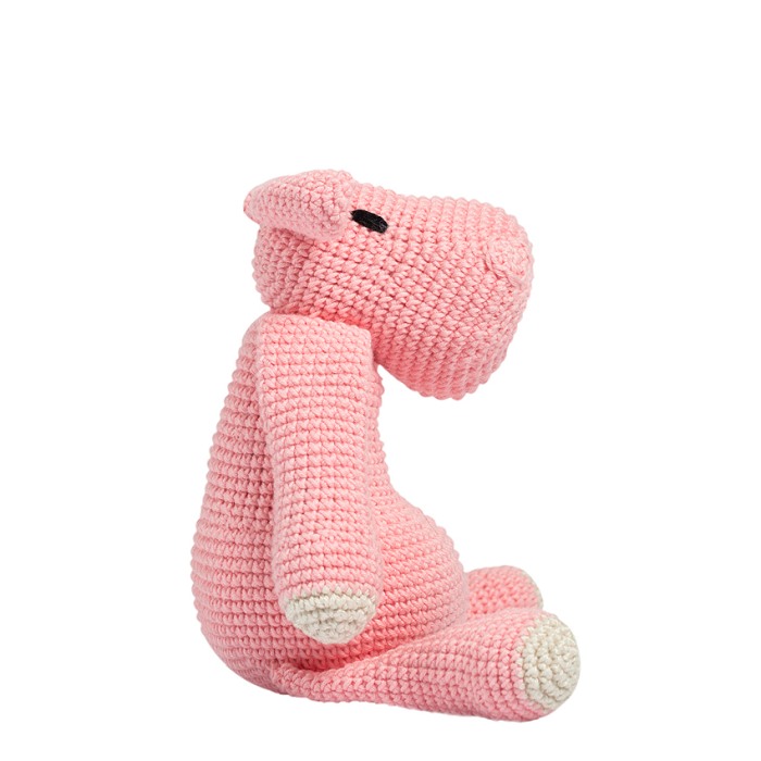 Jucarie crosetata manual - Hipopotamita Annelise - roz - Maimutzeria Tiarra [3]