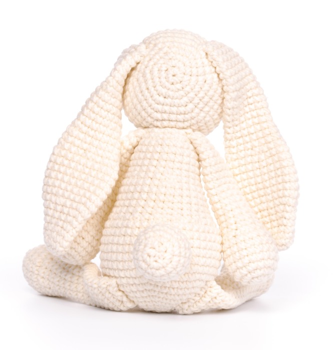 Jucarie crosetata manual - Iepurele Bunny - alb - Maimutzeria Tiarra [3]