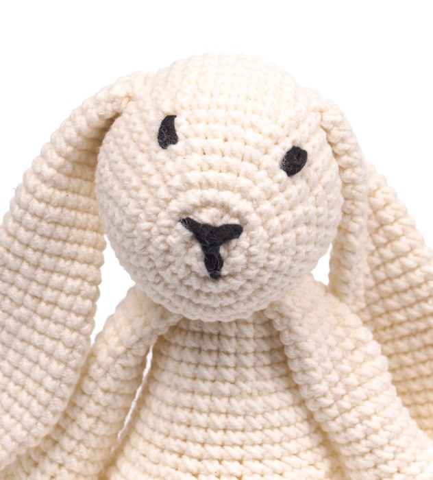 Jucarie crosetata manual - Iepurele Bunny - alb - Maimutzeria Tiarra [4]