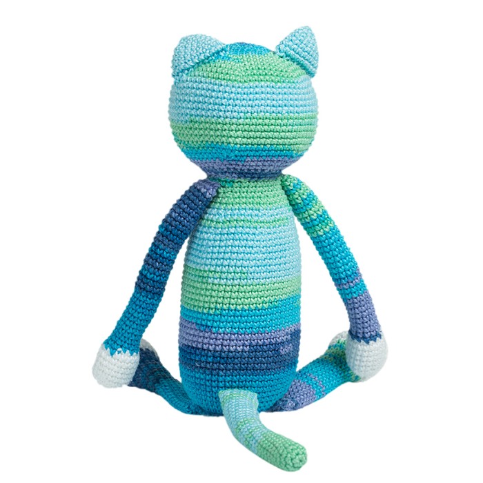 Jucarie crosetata manual - Pisica Mitu Somnorici - Maimutzeria Tiarra [4]