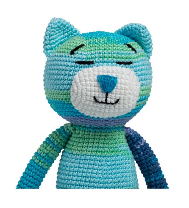 Jucarie crosetata manual - Pisica Mitu Somnorici - Maimutzeria Tiarra [5]