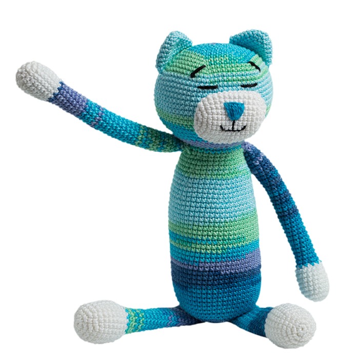 Jucarie crosetata manual - Pisica Mitu Somnorici - Maimutzeria Tiarra [2]