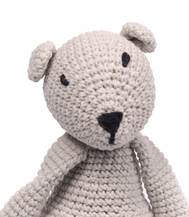 Jucarie crosetata manual - Ursulet Kay - gri - Maimutzeria Tiarra [4]