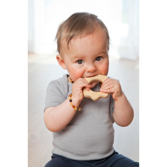 Jucarie de apucare din lemn de artar, forma floare, Gruenspecht 570-V5 [3]