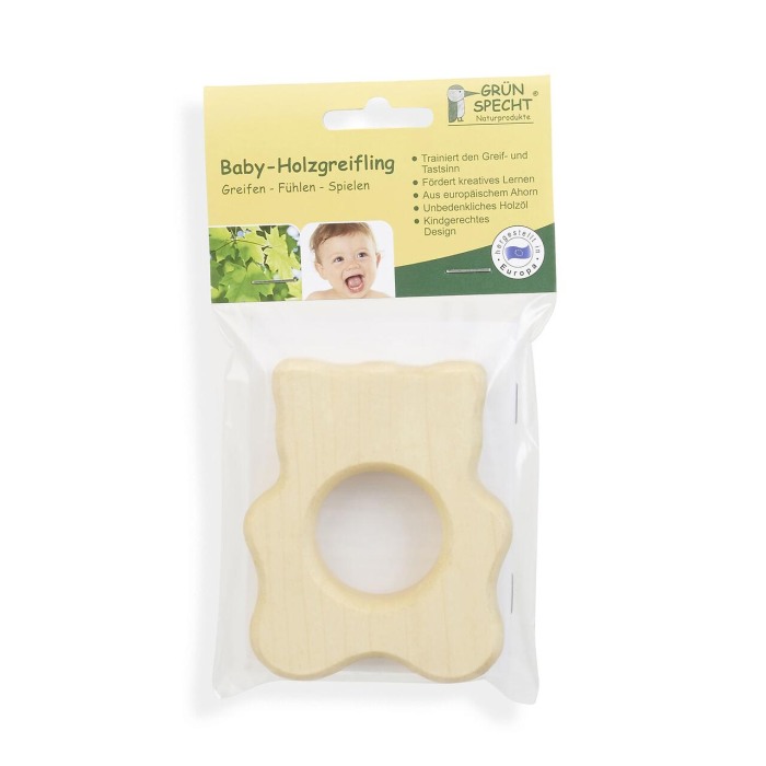 Jucarie de apucare din lemn de artar, forma urs, Gruenspecht 570-V4 [4]