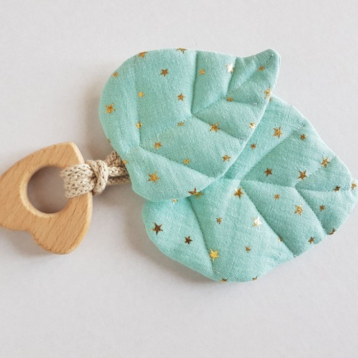 Jucarie dentitie - Frunze galben/maro [3]