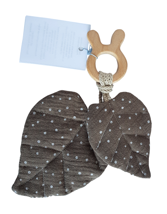 Jucarie dentitie - Frunze galben/maro [2]