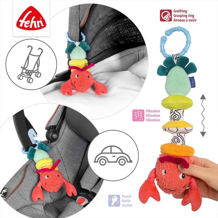 Jucarie pentru carucior cu vibratii - Racul vesel [2]