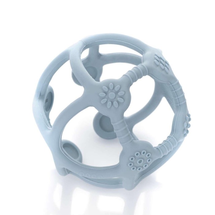 Jucarie pentru dentitie si minge 2in1, silicon, albastra, 0 luni+, Reer Bite&Play 79273 [6]