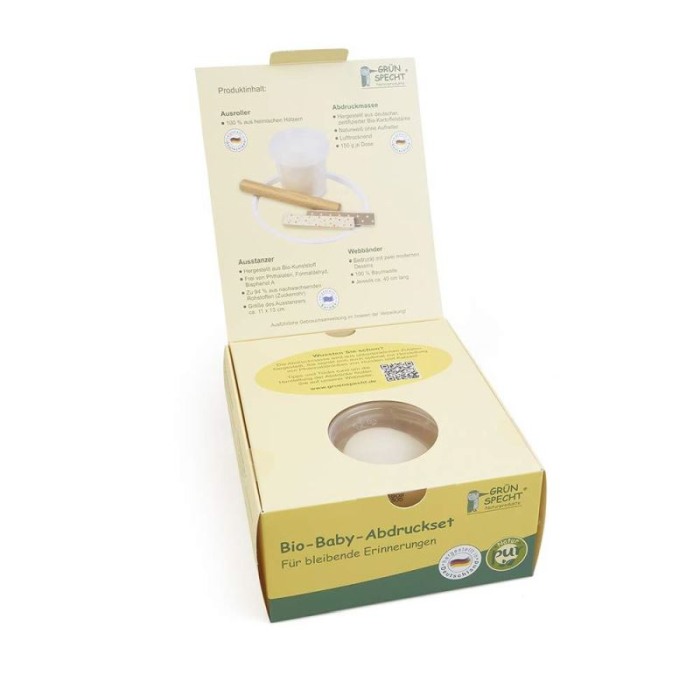 Kit mulaj organic pentru amprenta mana sau picior bebelusi - Grunspecht [4]
