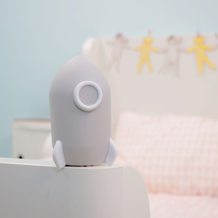 Lampa de veghe cu LED, cu oprire cronometrata, forma racheta, gri, Lumilu Sweet Dreams Rocket, Reer 52271 [4]