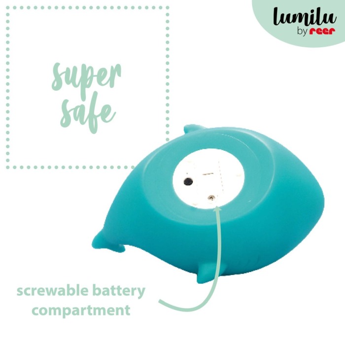 Lampa de veghe cu LED, cu oprire cronometrata, forma rechin, albastra, Lumilu Sea Life Shark, Reer 52303 [6]