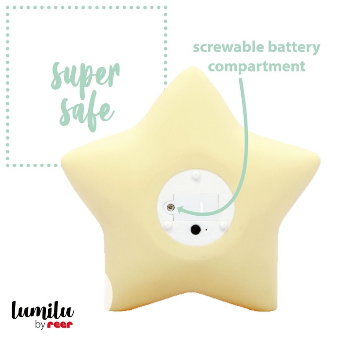 Lampa de veghe cu LED, cu oprire cronometrata, forma stea, galbena, Lumilu Sweet Dreams Star, Reer 52265 [6]