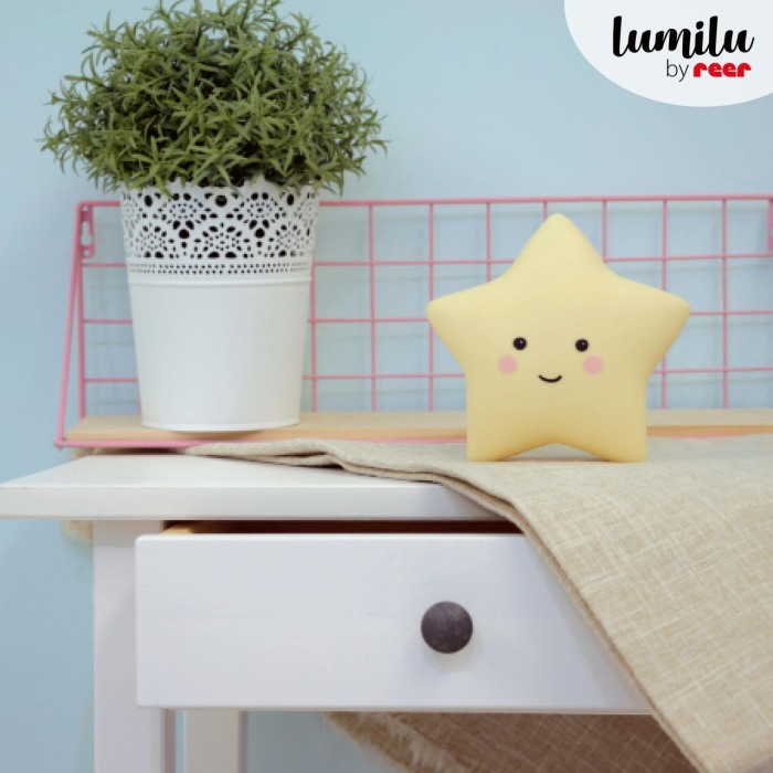 Lampa de veghe cu LED, cu oprire cronometrata, forma stea, galbena, Lumilu Sweet Dreams Star, Reer 52265 [5]
