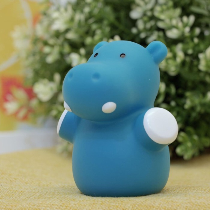 Lampa de veghe cu LED, forma hipopotam, albastru, Lumilu Mini Zoo Hippo, Reer 52353 [3]