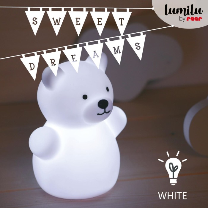Lampa de veghe cu LED, forma ursulet, alba, Lumilu Mini Zoo Bear, Reer 52330 [3]